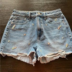 Light Wash Jean Shorts